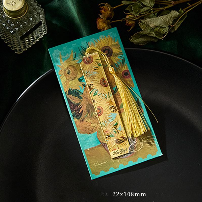 Новая ретро-цветочная картина, полая металлическая закладка, бронзовая закладка с кисточкой, канцелярские принадлежности, подарки для читателей книжного клуба