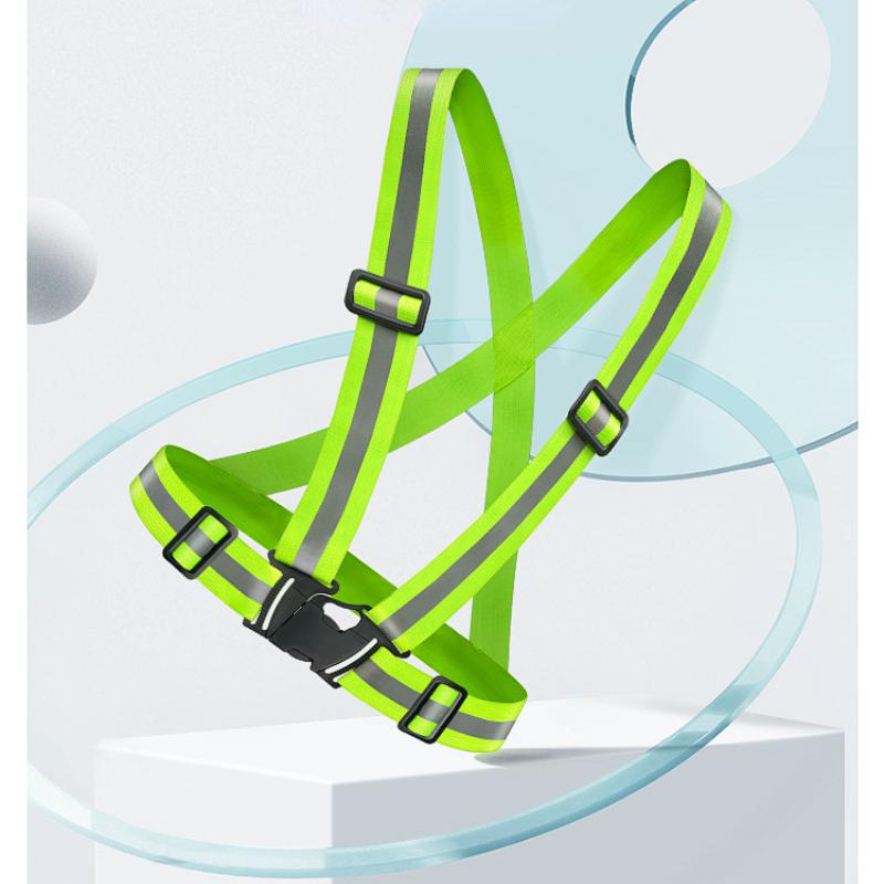 Светоотражающая защитная одежда Регулируемый светоотражающий пояс с высокой эластичностью Эластичный Ночная пробежка Велоспорт Спорт на открытом воздухе Светоотражающие жилеты