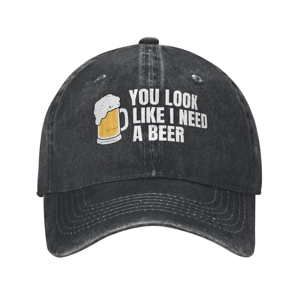 It's Beer O'clock Funny Skeleton Baseball Caps Vintage Distressed Washed Headwear Unisex Outdoor All Seasons Travel Caps Hat
