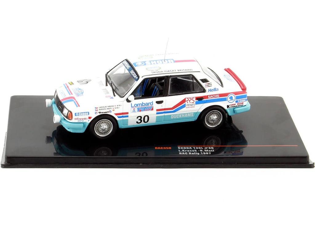 Ixo Model Skoda 130L 87RAC Ралли RAC350 #30 Л.Кречек/Б.Мотл 1/43