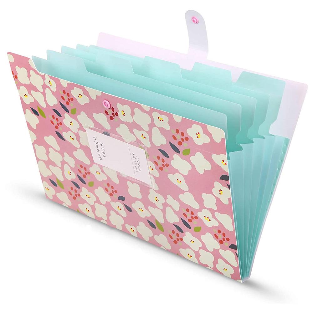 Size Desk Organizer File Holder Accordion Folder File Folder Floral File Folders Document Organizer
