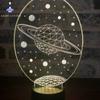 3d Galaxy Saturn Светодиодная настольная лампа Светодиодная настольная лампа Декор для спальни Прикроватные лампы Прохладный светильник для спальни Домашний декор Классные вещи