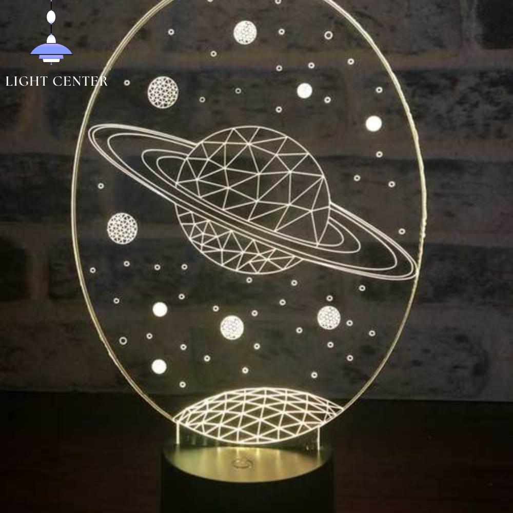 3d Galaxy Saturn Светодиодная настольная лампа Светодиодная настольная лампа Декор для спальни Прикроватные лампы Прохладный светильник для спальни Домашний декор Классные вещи