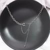 Safety Pin Gothic Women Clavicle Chain Sweater Necklace Party Jewelry Korean Style Pendant Necklace