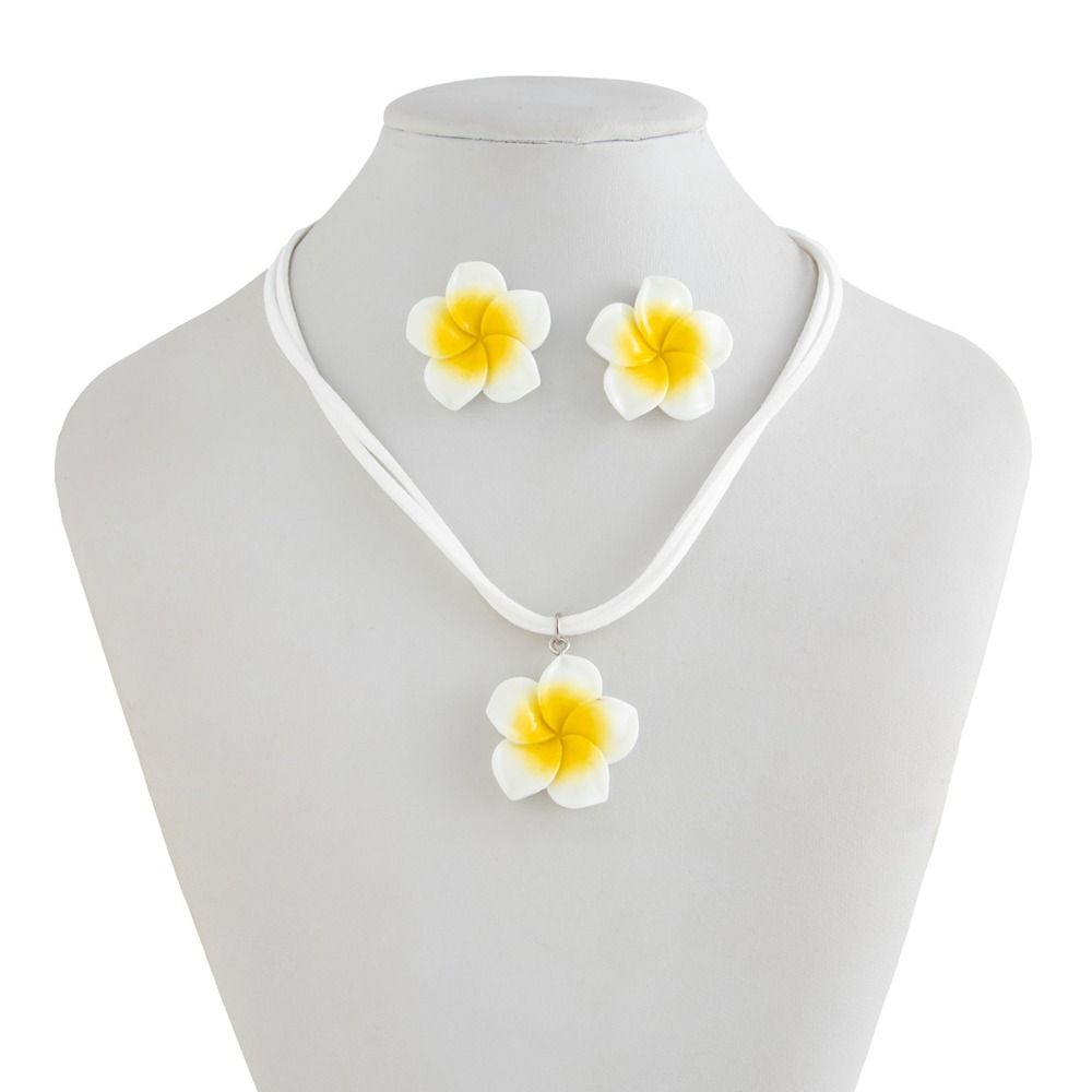 Серьги-цветы в форме яйца, ожерелья, комплект украшений в стиле Богемия, украшения в стиле Богемия, вечеринка