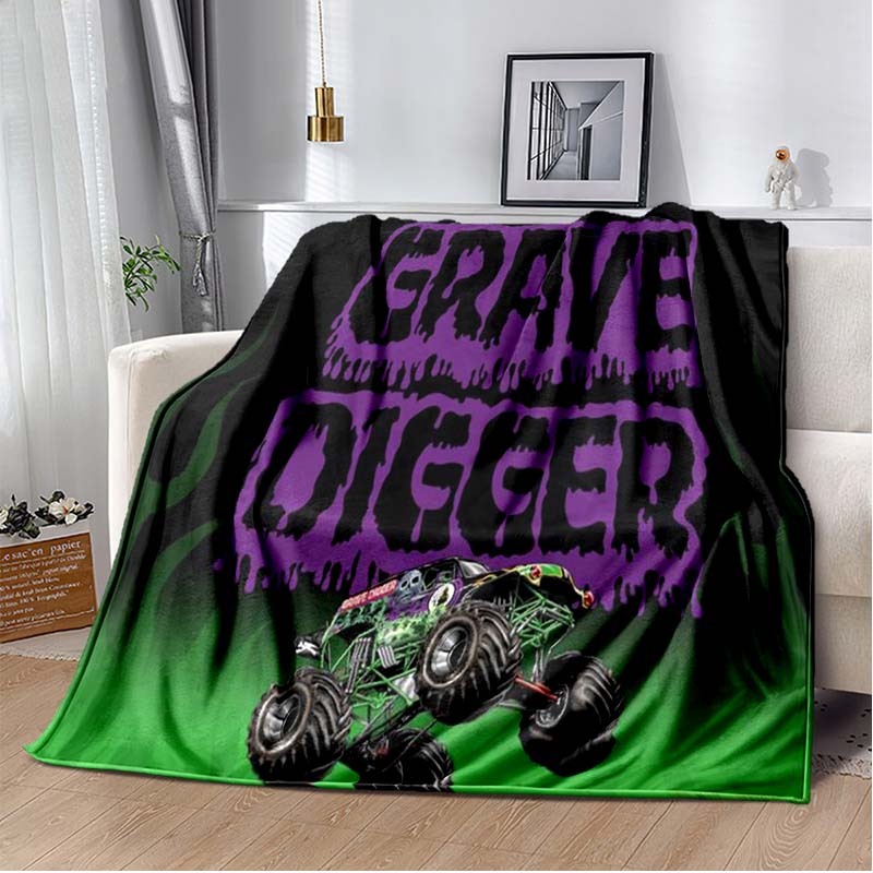 Monster Jam Grave Digger Truck Hot Wheels Диван Одеяло Легкое теплое изоляционное одеяло Кровать Офисный автомобиль наколенники Плед Одеяло