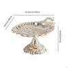 Metal Fruit Plate with Foot, Table Decoration, Bowl Serving Tray for Home And