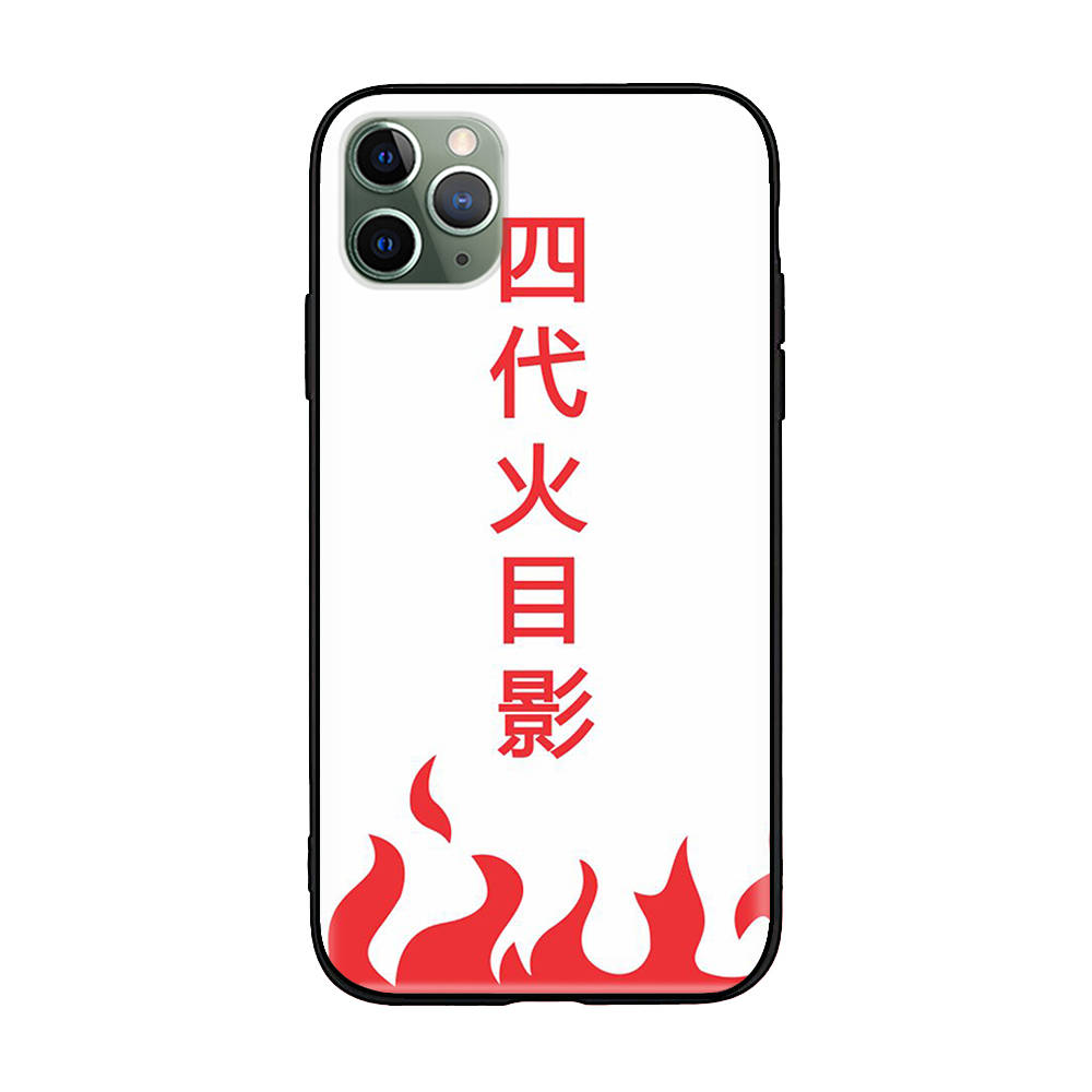W-20 Naruto Hokage Soft Black Case for iPhone 11 12 13 14 15 6 7 8 X XS Pro Max XR Samsung S21 S22 S23 S24 FE Ultra S8 Plus