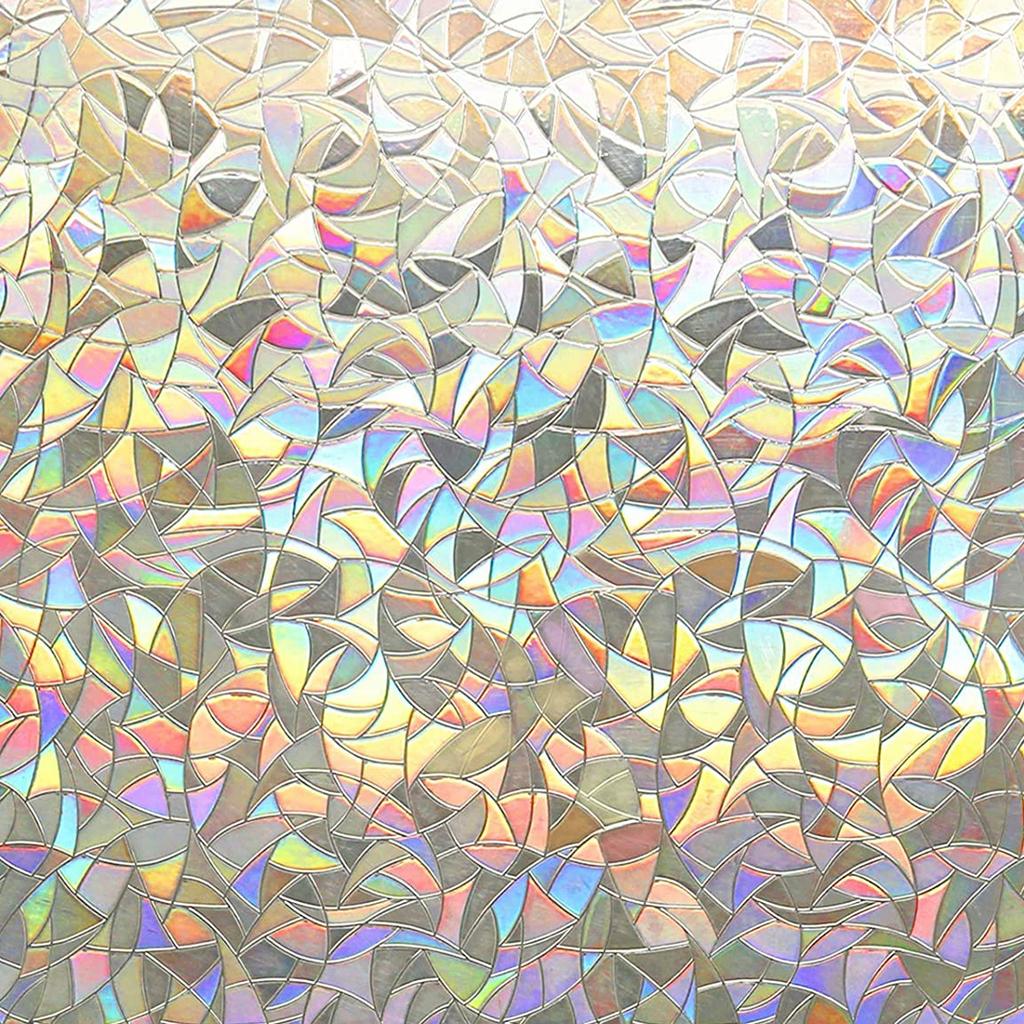 Пленка для защиты окон Rainbow Window Clings 3D Декоративная виниловая витражная наклейка на окно Статическая наклейка наклейка неклейкая