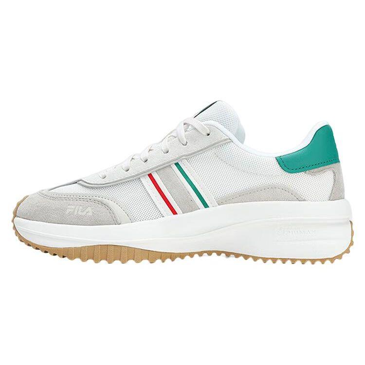 Fila Bora Fabric Synthetic Leather Comfortable Versatile Retro Sports Low-Top Lifestyle Casual Shoes Women Sneaker White Gray F12W322103FWM