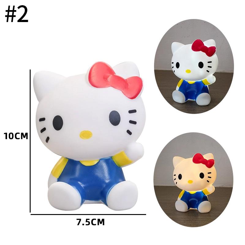 Vinyl LED Night Lights Birthday Gift Kitty Cartoon Night Light LED Decoration Desktop Ornament Birthday Gift