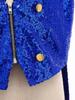 Boys Sparkly Sequins Medieval Vest Front Zip Victorian Waistcoat Circus Tailcoat Halloween Costume