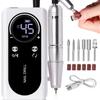 Professional 45000RPM Electric Portable Nail Drill Machine Rechargeable Low Noise Nail Sander File for Manicure Salon Tool