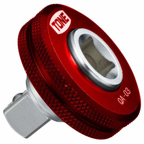 TONE Quick Adapter L-QA-03R, 9.5mm (3/8") Drive, Red