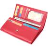 Roomy Women's Wallet with Two Flaps Made of Genuine Leather ST Leather 22695 Red