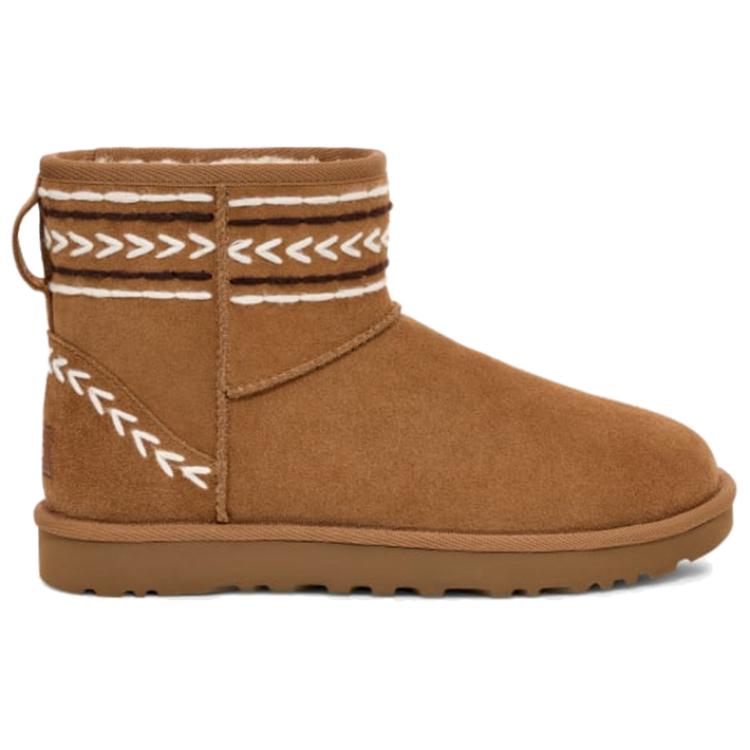 UGG Классические мини Ritza Удобные простые зимние ботинки Женские ботинки Коричневые 1170710-CHE