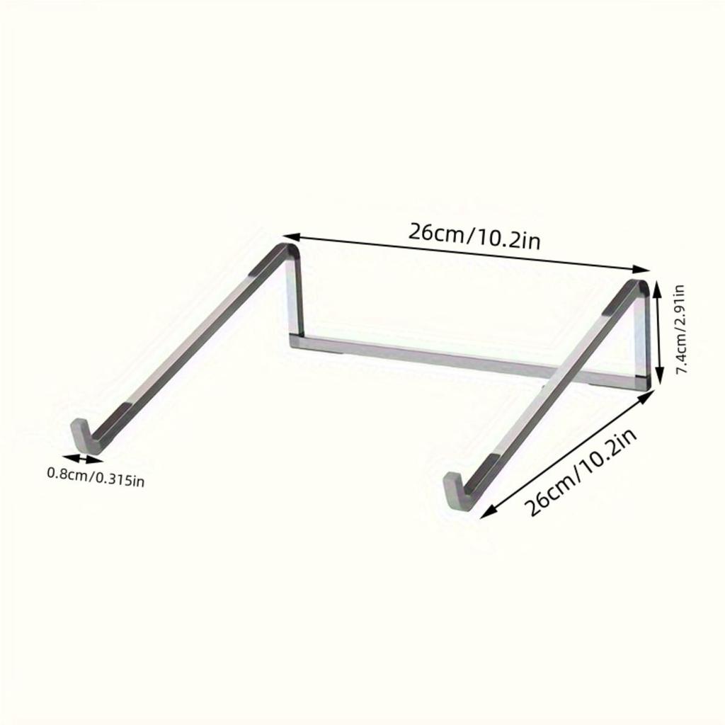 Aluminum Alloy Laptop Holder Stand Desktop Height Increase Foldable Heat Dissipation Bracket Anti Slip For All Notebook