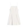 Spring New Women's Clothing Pure Desire Wind Straight Collar Simple Graceful Pleated Short Sleeveless Dress 2361777
