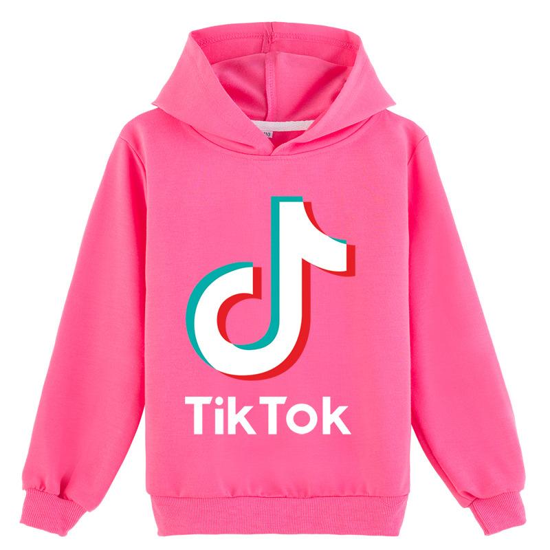 Детская одежда от 4 до 14 лет, новые модные детские повседневные толстовки с принтом TIKTOK для мальчиков и девочек