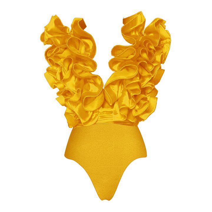 2024 Европейский и американский черно-белый купальник с глубоким V-образным вырезом и кружевом для похудения