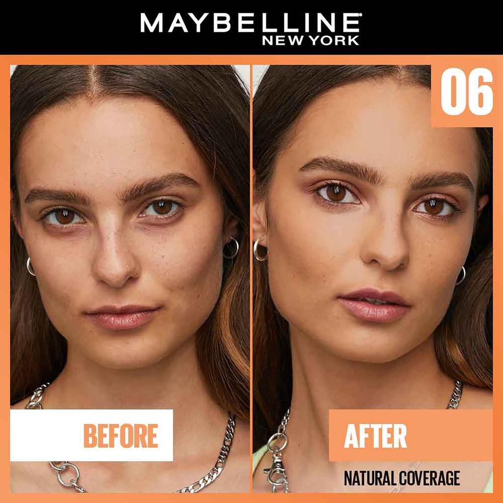 Maybelline New York Liquid Foundation SPF 50 With Vitamin C Natural Coverage Skin Tint 30ml Shade 06