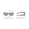Prada Original Design Nylon Irregular Shape Sunglasses Unisex sunglasses Gray SPS05ZE16XF07W1C059