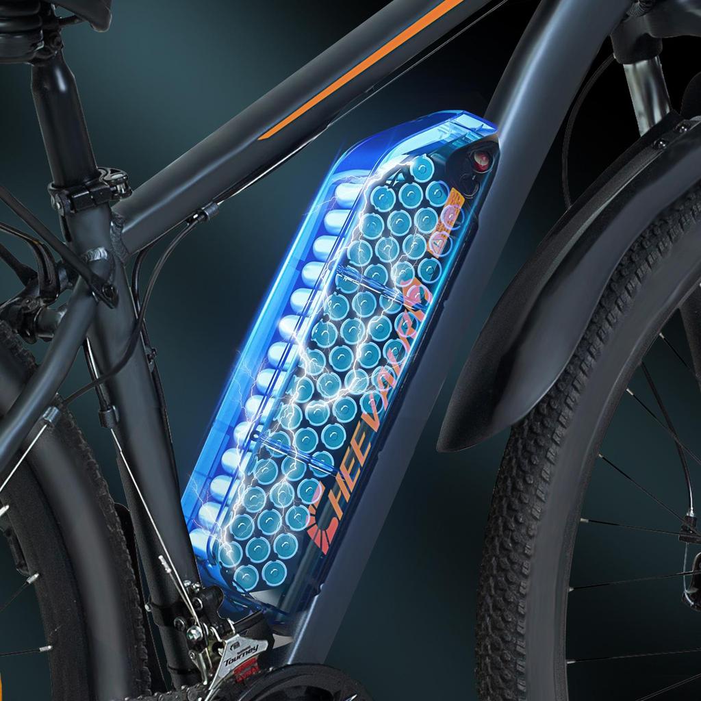 Cheevalry C29-1 All-Terrain Electric Bicycle With TowSeat 750W Motor 48v18.2Ah Lithium Battery Aluminum Alloy Outdoor Riding Electric Bicycle