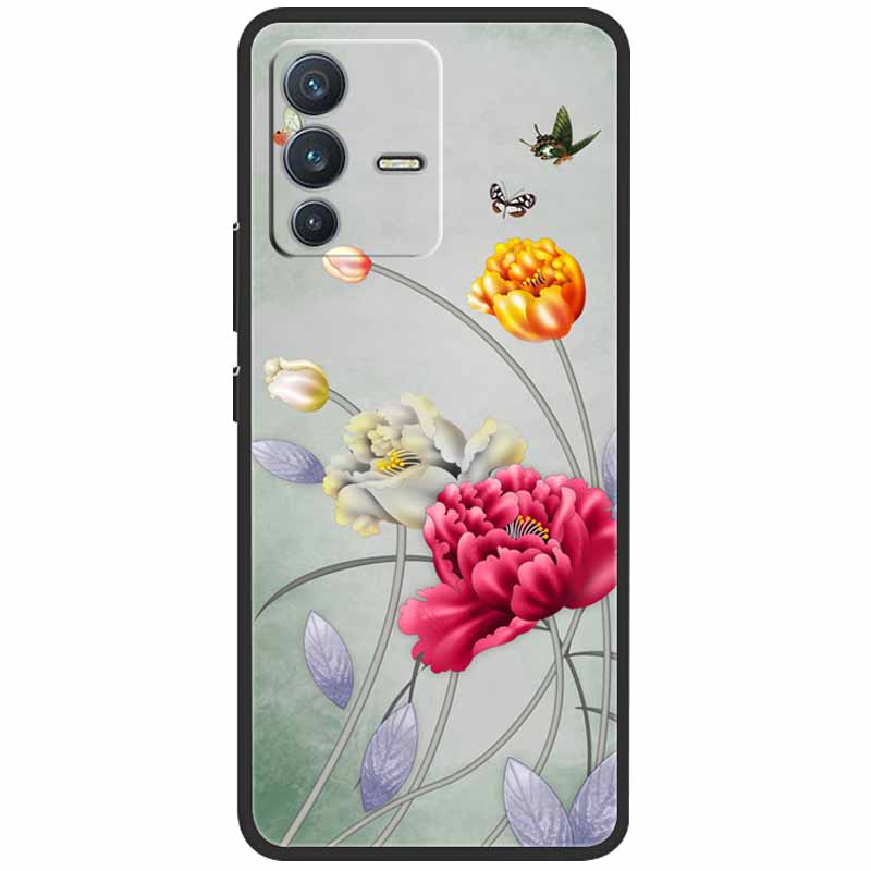 Для vivo V23 5G Чехол V2130 Силиконовый Милый Космический ТПУ Черные Оболочки для Vivo V23 Pro Чехол Бампер V2132 для vivoV23 V 23 V23Pro Сумка