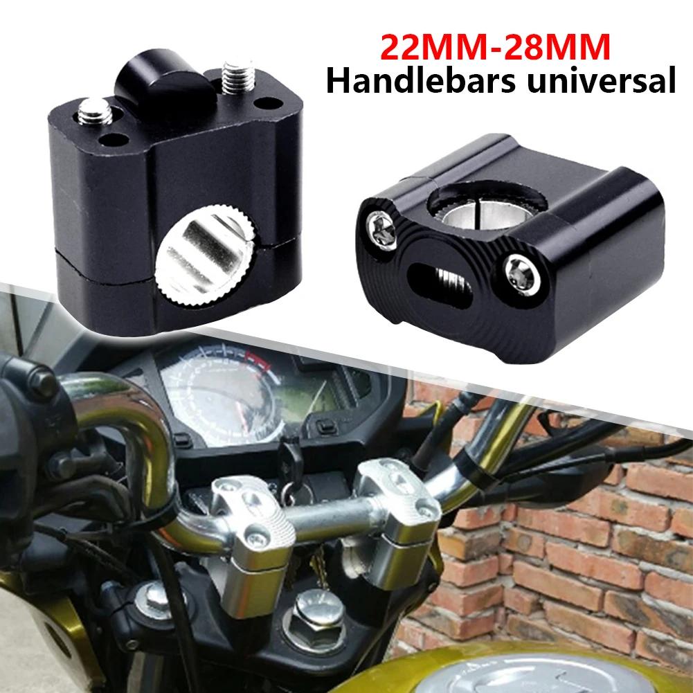 1 Pair CNC 22mm 28mm Off Road Motorcycle Bar Clamps Handlebar Risers Adapter for 7/8" 1-1/8 Pit Dirt Motorbike Accessories