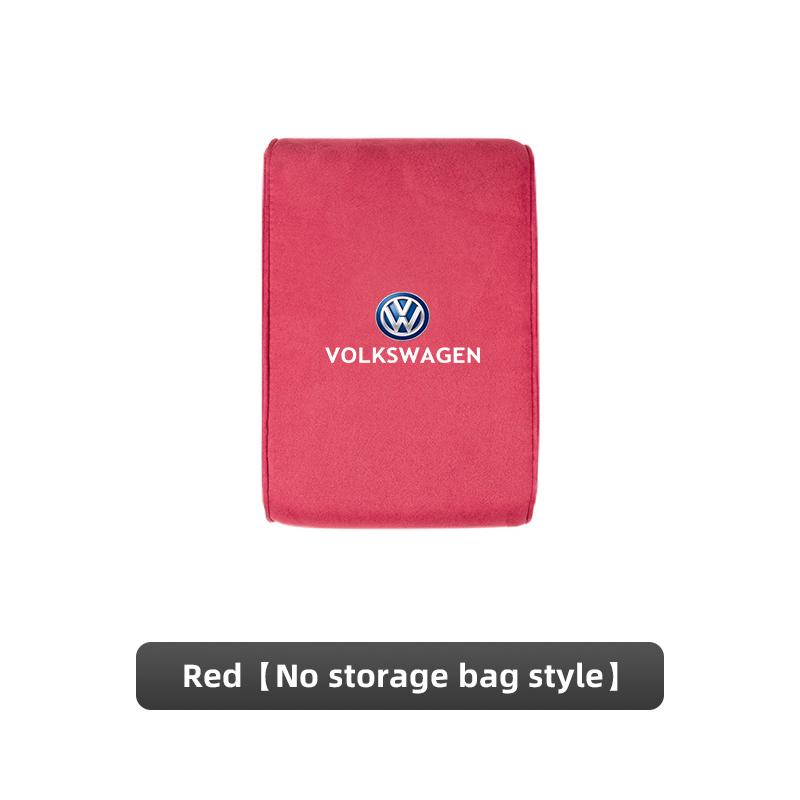 Car Armrest Box Cushion Center Console Arm Rest Suede Mat For VW Golf Passat b6 Amarok T5 Phaeton Teramont Tiguan Car Supplies