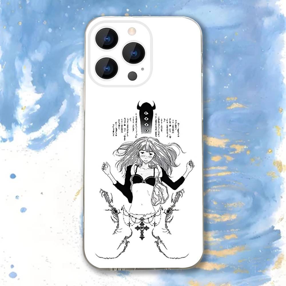 Goodnight Oyasumi Punpun Transparent soft case for iPhone 17,16,15,14,13,12,11,Pro,Max,Plus, X,XS,XR,SE4,E Mini