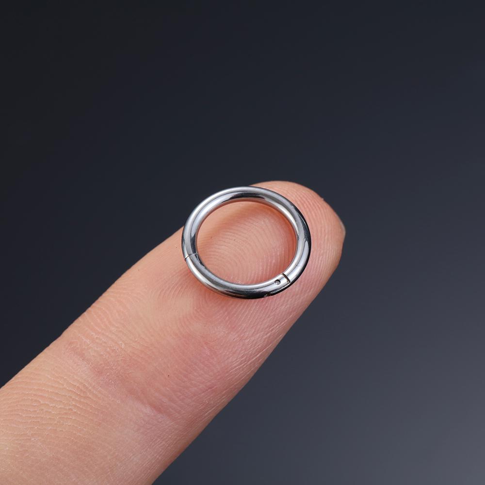 1 шт., унисекс, титановая сталь, открытое кольцо для носа, пирсинг септума, ушной раковины, козелка, губ