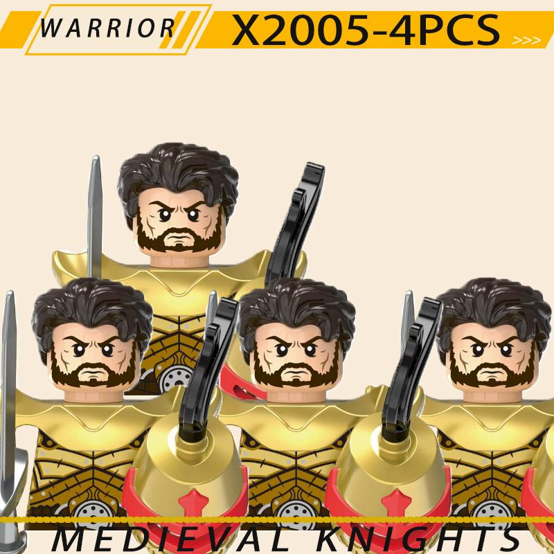 Medieval Military Jerusalem Tripoli Knight Building Blocks Castle Lionheart Hospital Teutonic Soldier Figures Warrior Bricks Toy