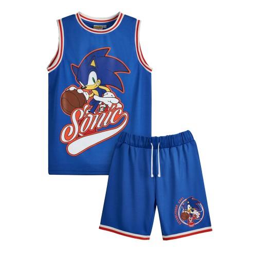Sonic The Hedgehog Boys Basketball Jersey And Shorts Set