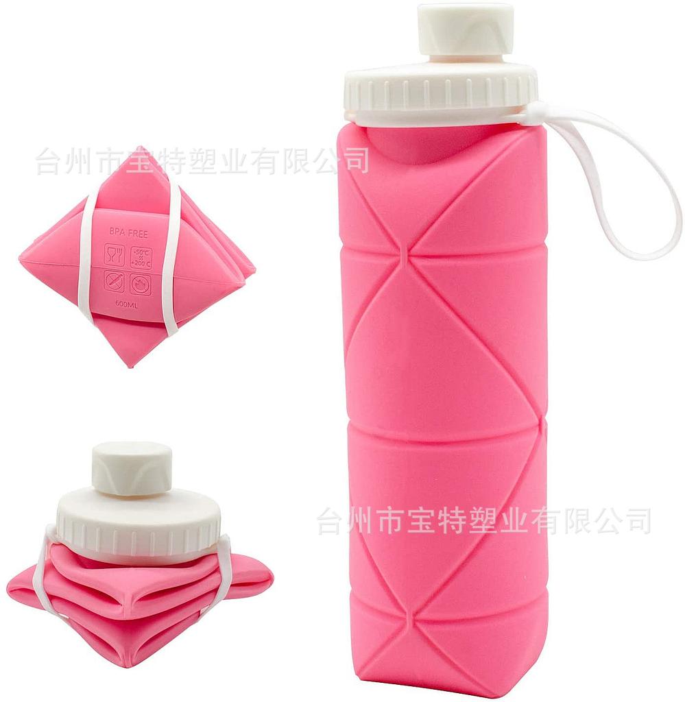 Портативная мини-силиконовая складная чашка для воды для занятий спортом на открытом воздухе, телескопическая компрессионная чашка большой емкости