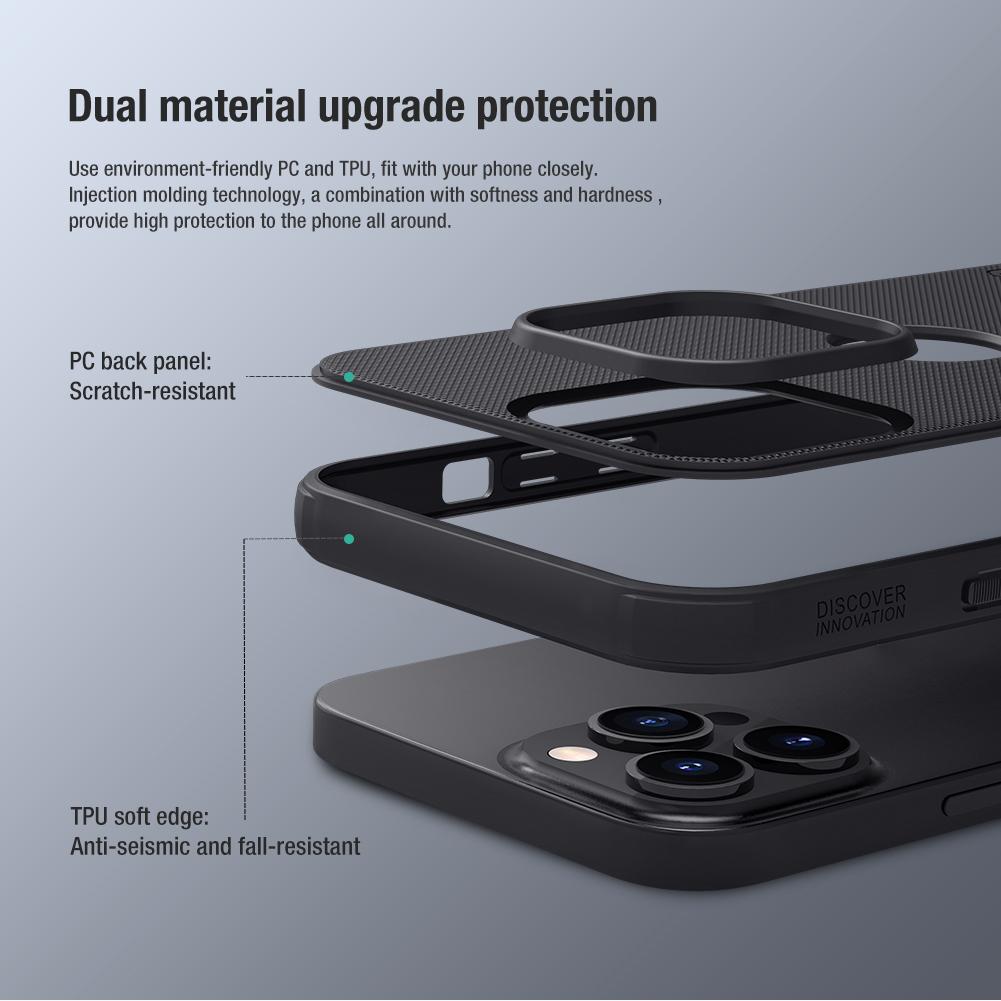 Чехол Nillkin для iPhone 14 Pro Max / 13 Pro / 12 / 14 Plus Тонкий Защищающий от царапин и отпечатков пальцев Защитный чехол для телефона