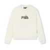 Heritage Panda Embroidery Trendy Fashion Casual Versatile Crewneck Pullover Sweatshirt Women Sweatshirt Steam-White F51W538201FIV