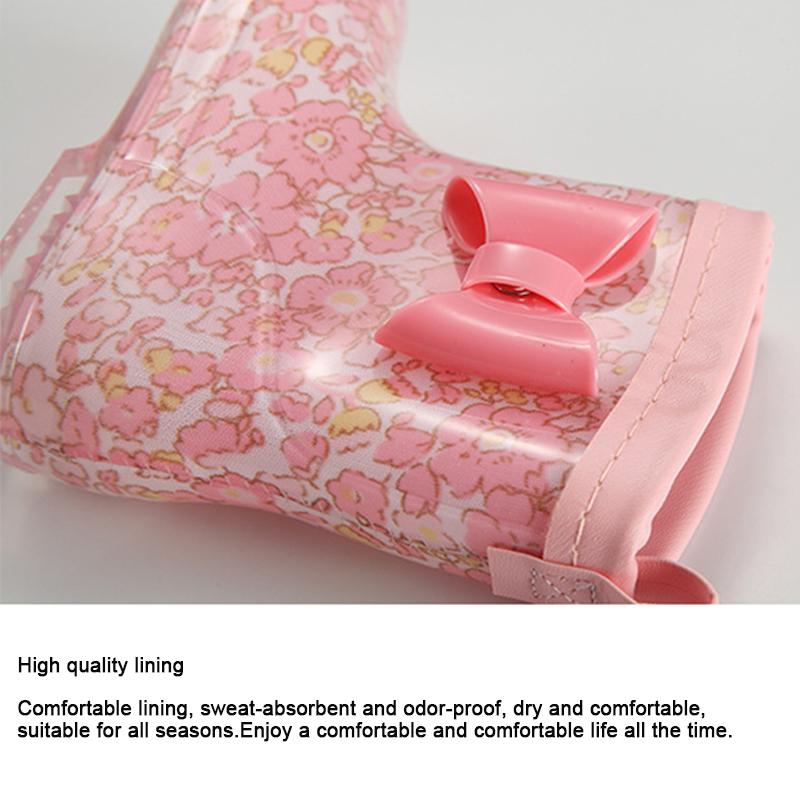 2024 Spring Fashion Classic Children's Shoes Pvc Rubber Kids Baby Cartoon Shoes Children's Water Shoes Waterproof Rain Boots