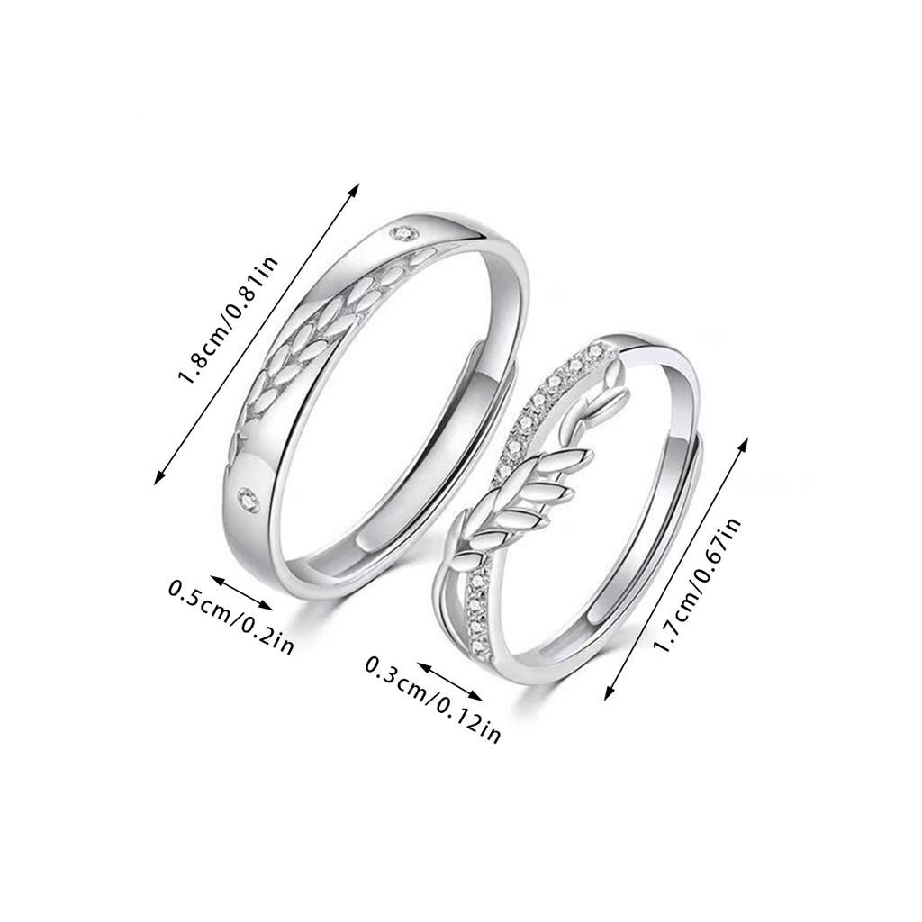 2 шт. Парные кольца, открытые регулируемые кольца для друг друга, кольца для влюбленных, свадебные украшения, кольцо для друзей, подарок, подходит для большинства женщин и мужчин