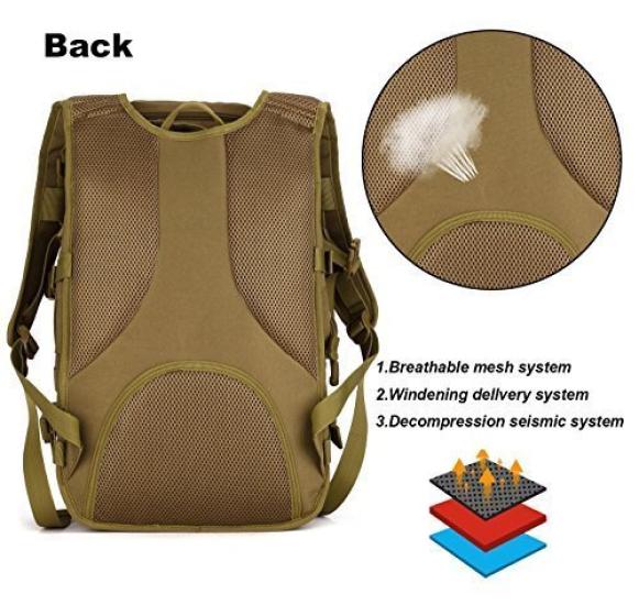 Рюкзак штурмовой рюкзак многофункциональный камуфляж уличный тактический мешок военное снаряжение большой емкости 40 л водонепроницаемый прочный военный рюкзак