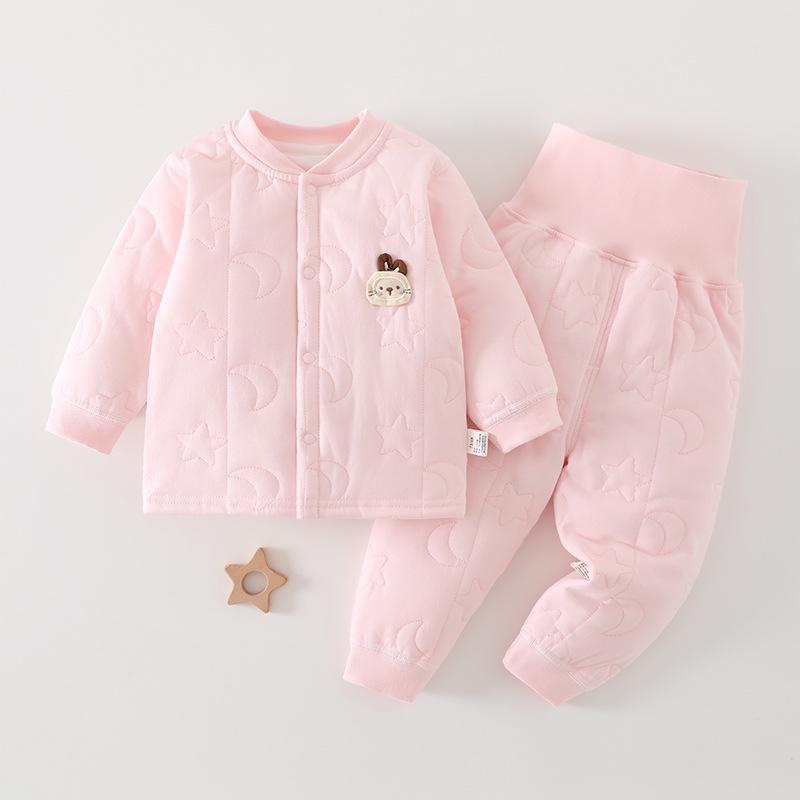 Джинци Квилтед Детский Комплект - Осень/Зима Теплая Раздельная Одежда и Нижнее Белье