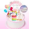 Unicorn Birthday Cake Decorating Cards Rainbow Party Unicorn Cake Decorating Set