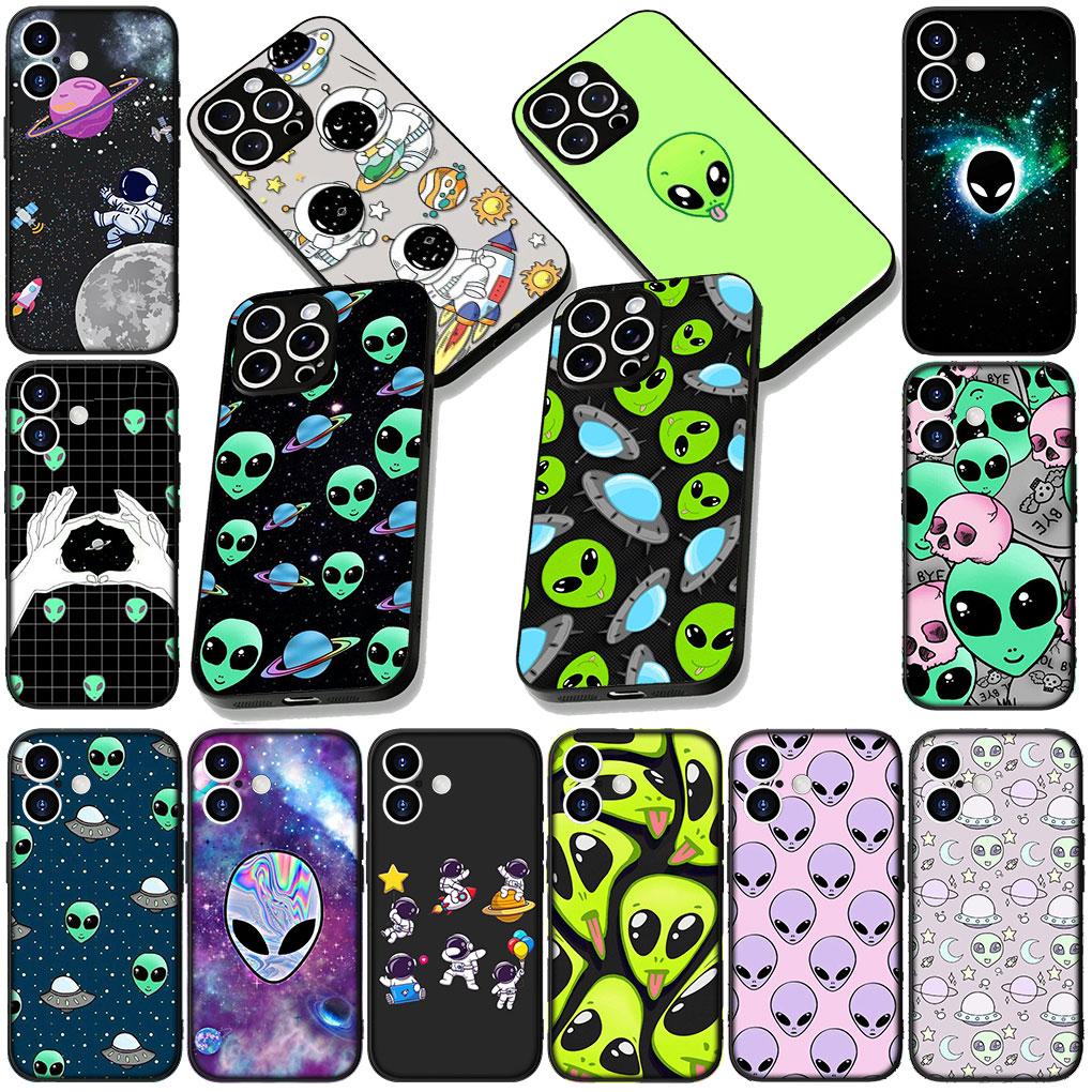 Cover for Apple iPhone 17 16 14 15 Pro Max Plus 15+ 16E XR ProMax Air 16+ Phone Case Alien Universe Galaxy Space Astronaut Star