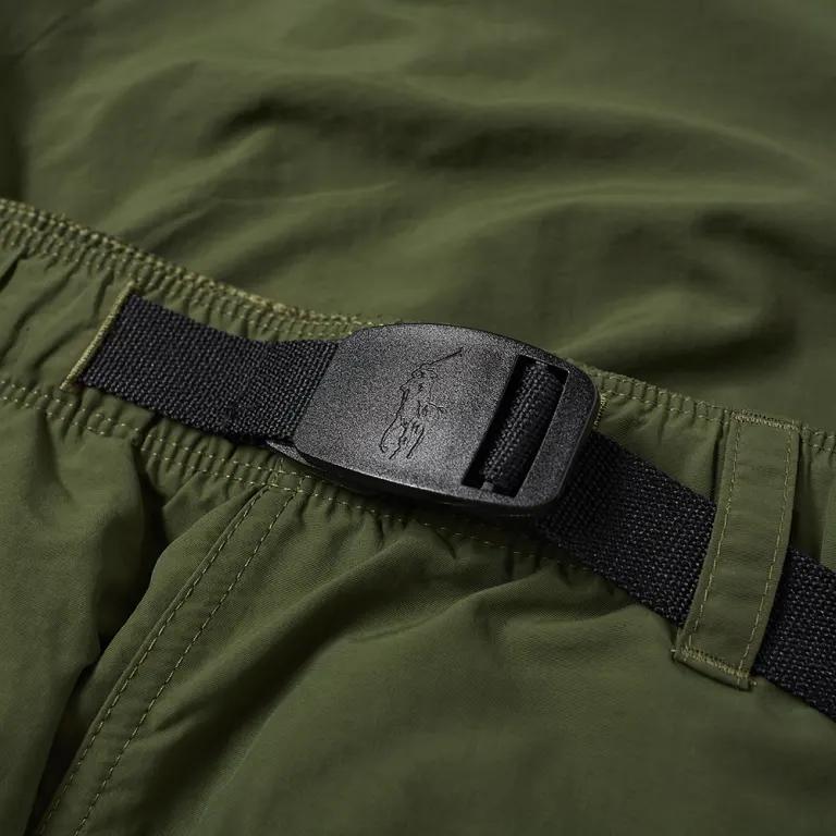 Polo Ralph Lauren Slip-On Solid Straight Casual Shorts Men Shorts Army-Green 710843137-002