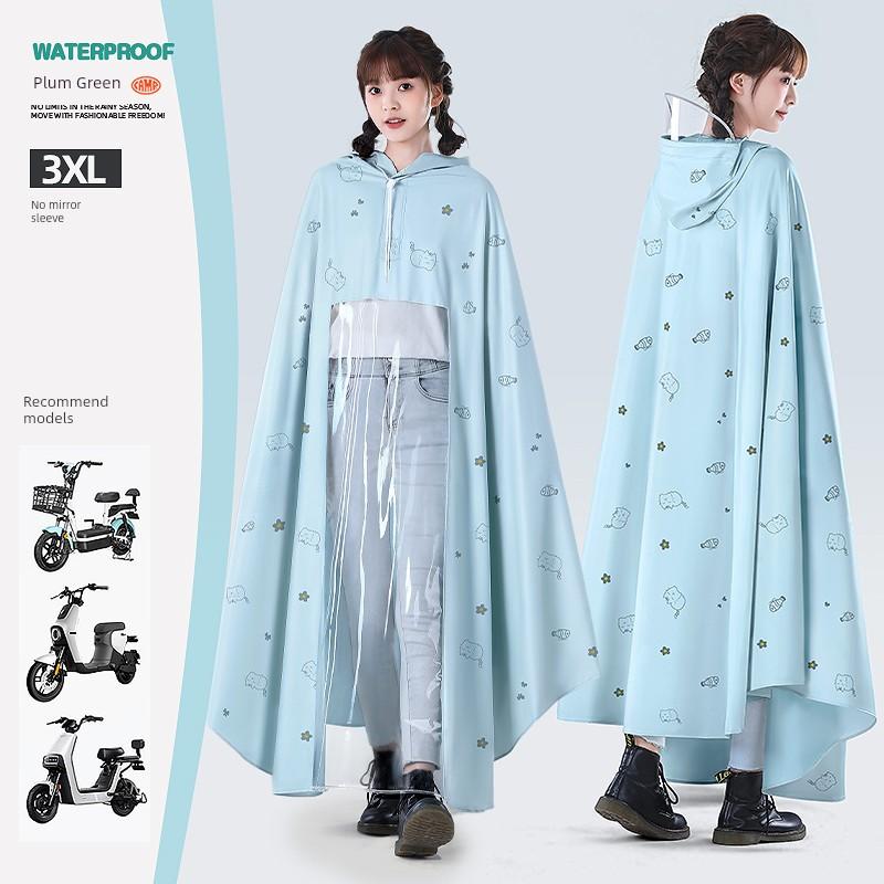 Electric Battery Motorcycle Women's Single Thickened Special Raincoat