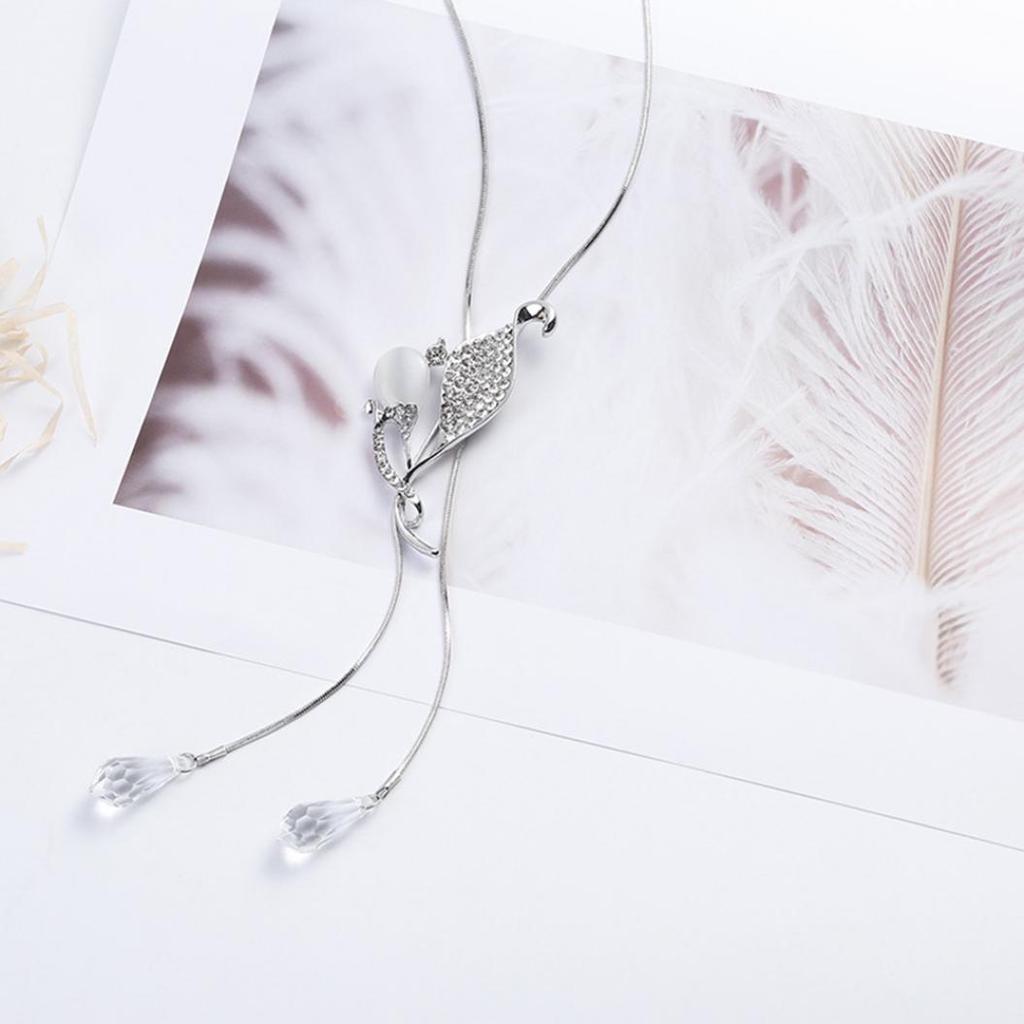 Женская мода Опал Стразы Подвеска Ожерелье Ювелирные изделия Коктейльная вечеринка Подарок AVE