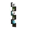 Furinno Rossi Espresso Corner Shelf, 5-Tier Wall-Mounted Floating Shelf [Officially Imported from Japan]