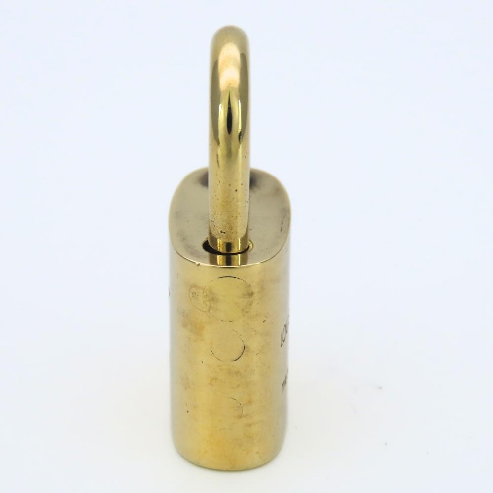 Used LOUIS VUITTON Cadena Key set No.315 metal gold padlock