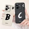 Чехол для Realme GT7 5G RMX5061 Милый Чехол с Счастливыми Буквами Мягкий ТПУ Матовый Чехол для Телефона Для Realme GT 7 Pro GT7 T 7T GT7T Fundas Coque