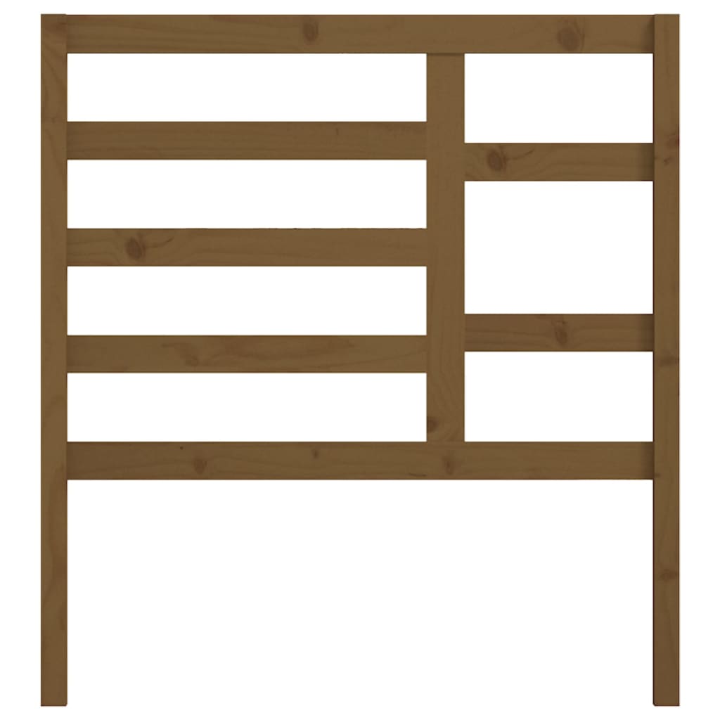 Bed Headboard Honey Brown 106 x 4 x 104 cm Solid Pine Wood